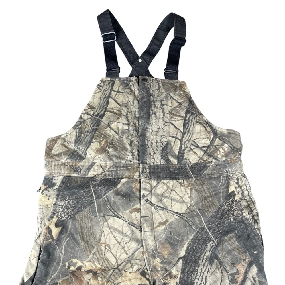Vintage 10X RealTree Hardwoods Thinsulate Insulated Overalls Size L USA
